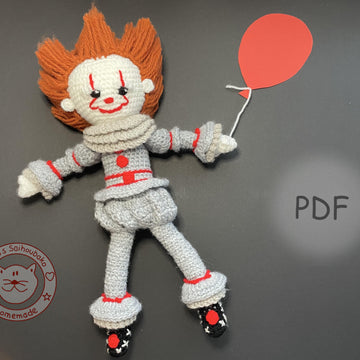 Creepy Clown amigurumi