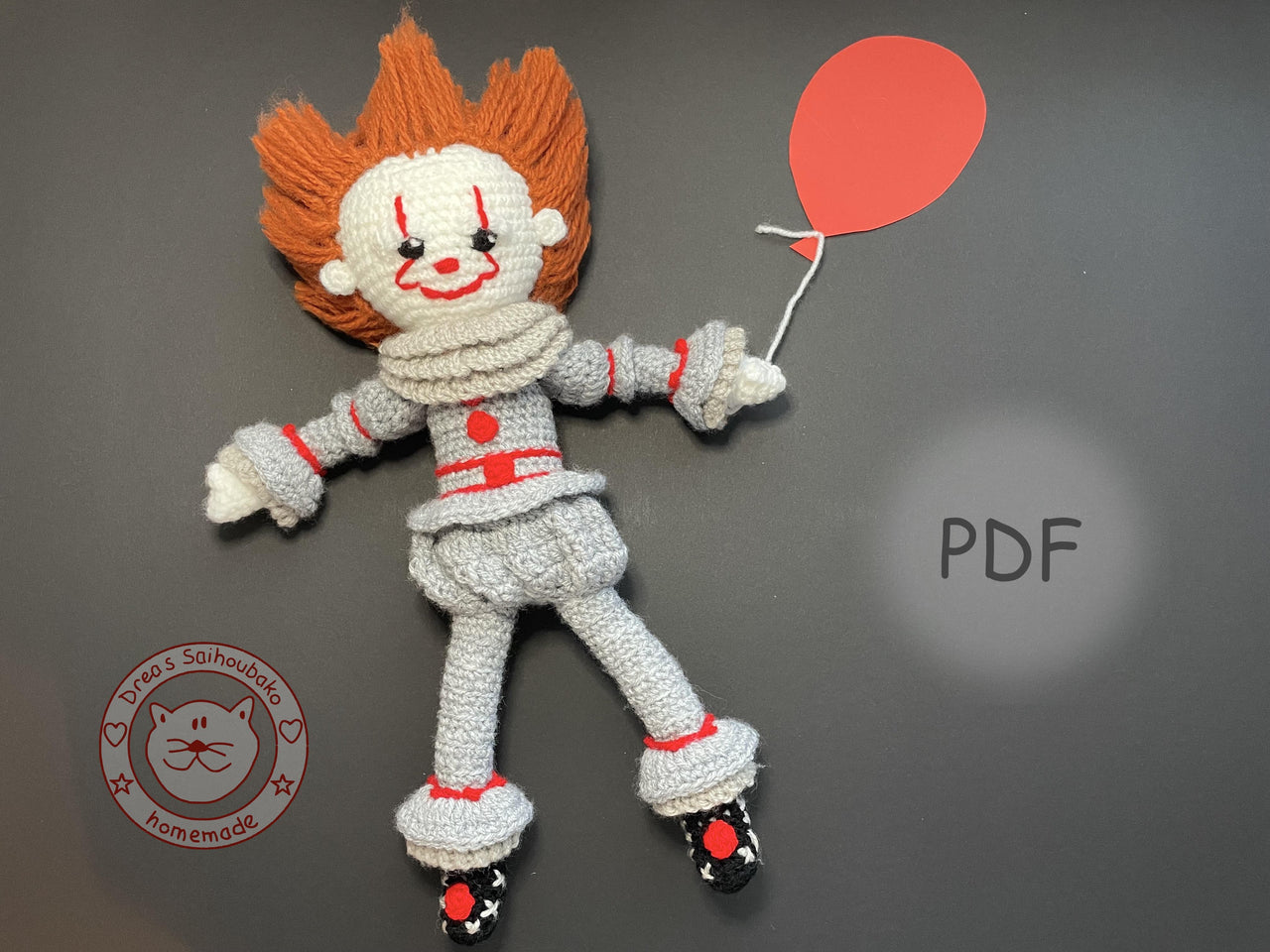 Creepy Clown amigurumi