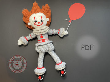 Creepy Clown amigurumi