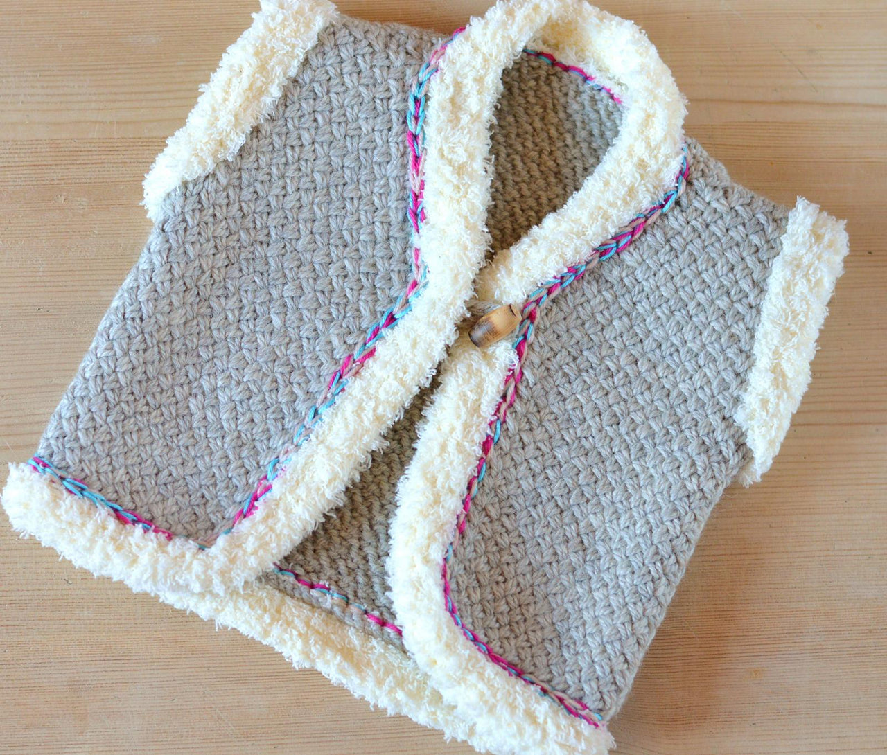 Wicker Stitch Baby Vest