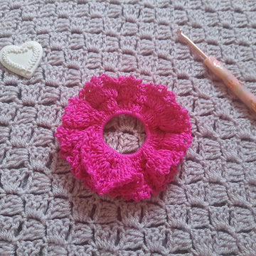 Crochet Easy Lacy Scrunchie Pattern