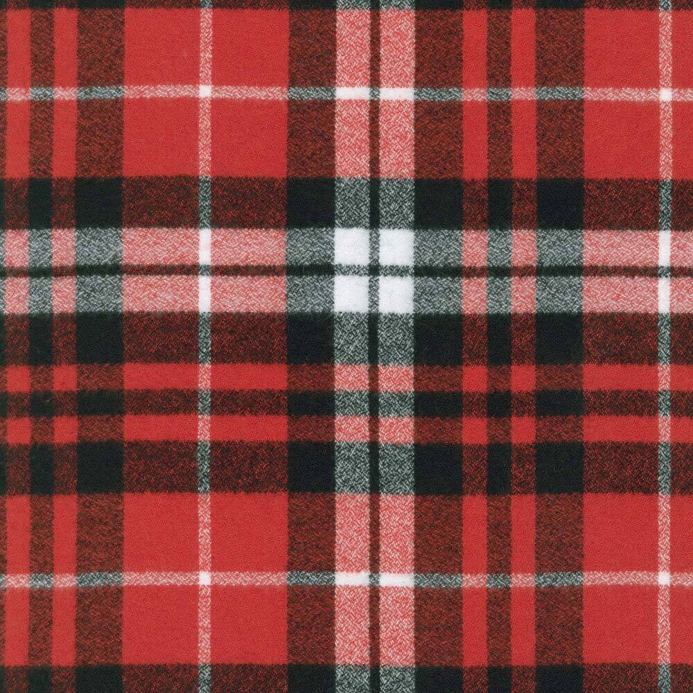 Robert Kaufman Mammoth Flannel - Scarlet