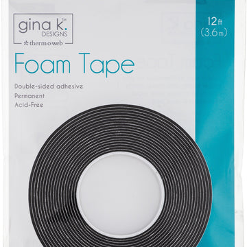 Therm O Web Gina K Designs Foam Tape 3/8"X12ft - Black