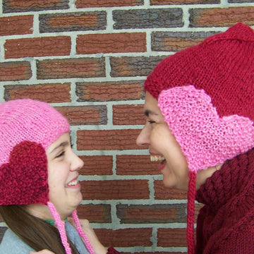 Matching hearts hat