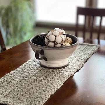 Eyelet Knitted Table Runner