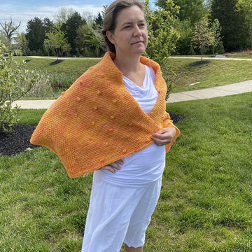 Honeybee Shawl Tunisian
