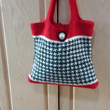 Houndstooth Boulevard Bag
