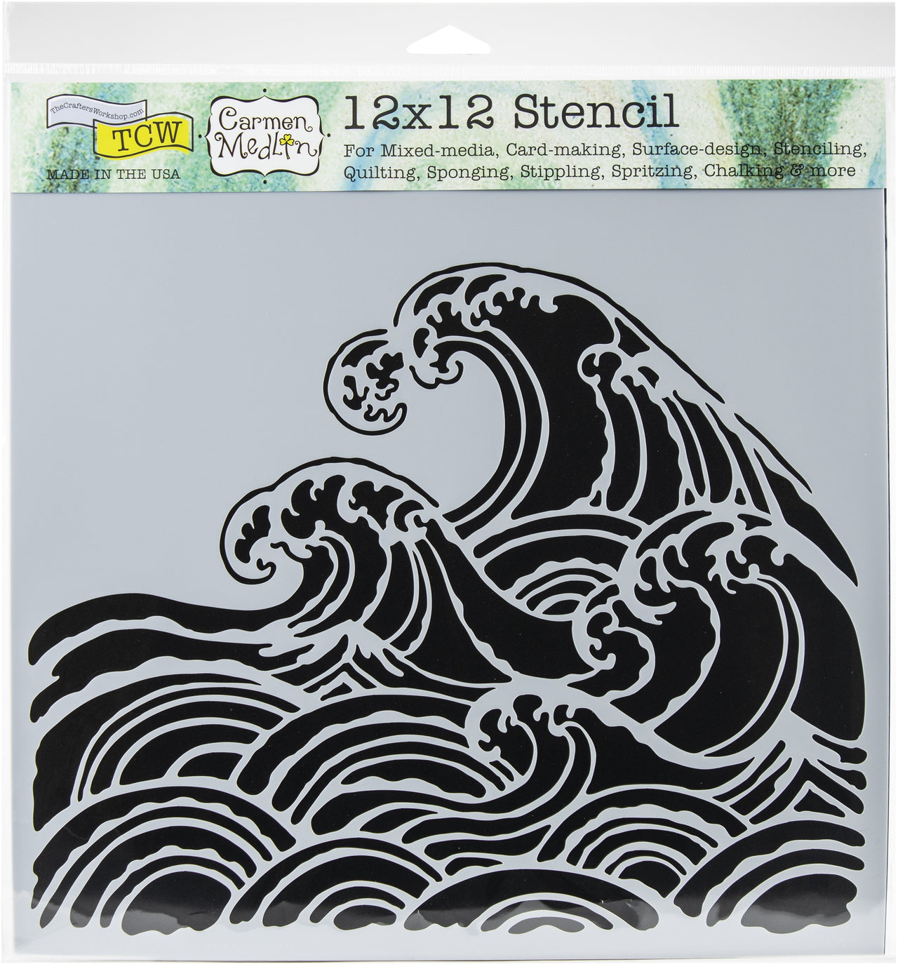 The Crafter's Workshop Crafter's Workshop Template 12"X12" - Wave