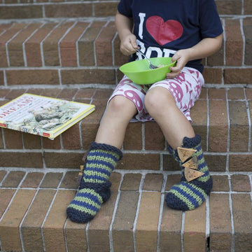 Buttoned Slipper Socks