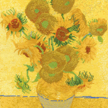 DMC The National Gallery - Van Gogh - Sunflowers - 25cm x 32cm