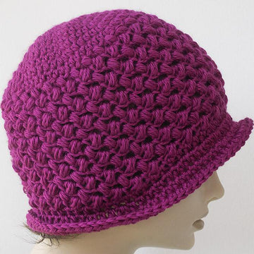 Bean Stitch Flapper Cloche