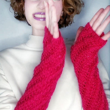 Lace Spiral Mittens