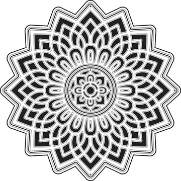 Paper Rose Dies - Layered Mandala