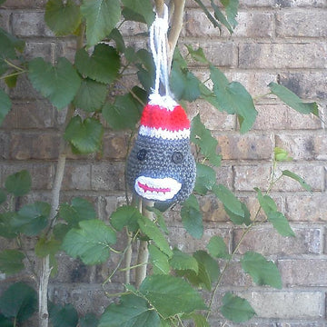 Sock Monkey Necklace Purse
