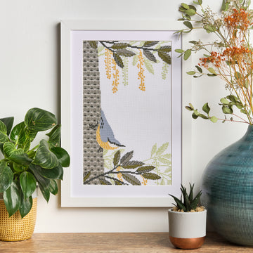 Anchor Ashley Hutchinson Nuthatch Cross Stitch Cross Stitch Kit - 20 x 32 cm