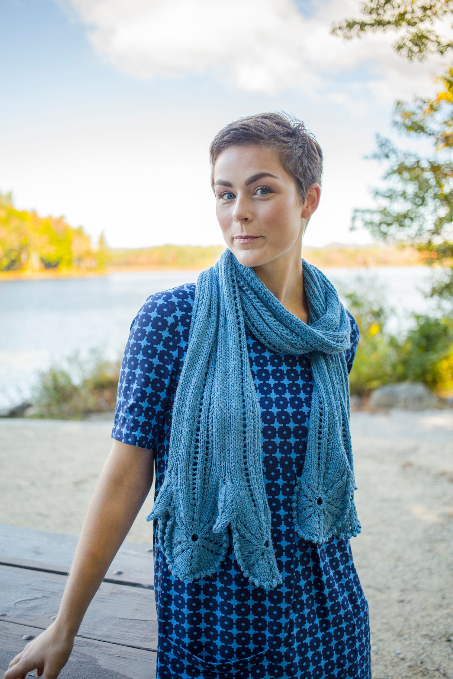 Yucca Scarf in Berroco Maya - 340-5 - Downloadable PDF
