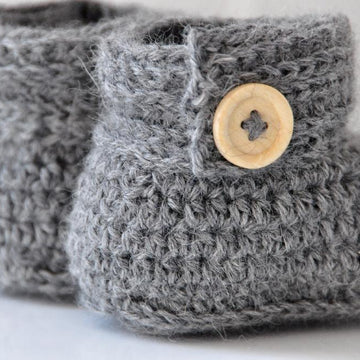 Wrap Around Crochet Baby Boots
