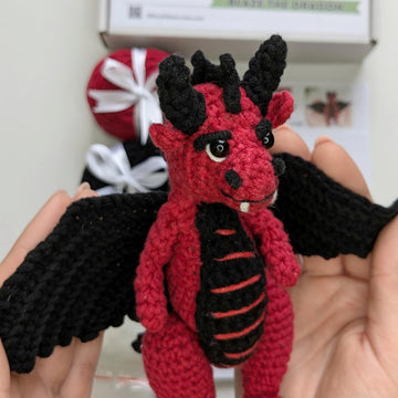Blaze the Dragon crochet pattern, amigurumi dragon pattern