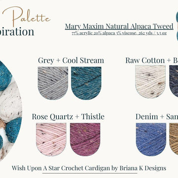 Wish Upon A Star Mosaic Crochet Cardigan