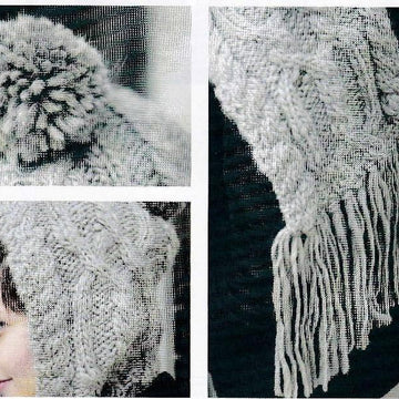 Hooded Cable Scarf