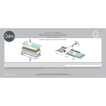 Sizzix Big Shot Pro Thinner Steel-Rule Die Adapter G - 12"X26"X.125"