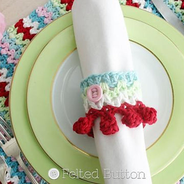 V-Stitch Placemat & Napkin Ring