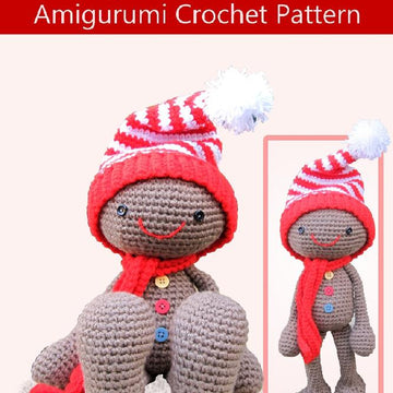 Huggy Gingerbread Man Christmas Crochet Pattern