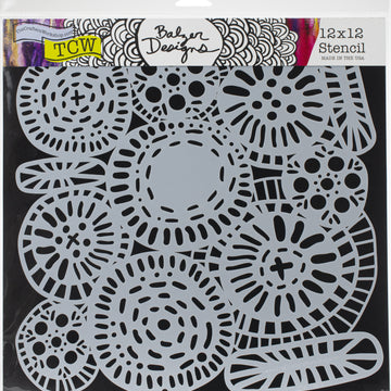 The Crafter's Workshop Crafter's Workshop Template 12"X12" - Circle Jumble