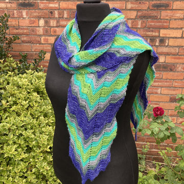 Bargello Aurora Wrap, Cowl & Scarf