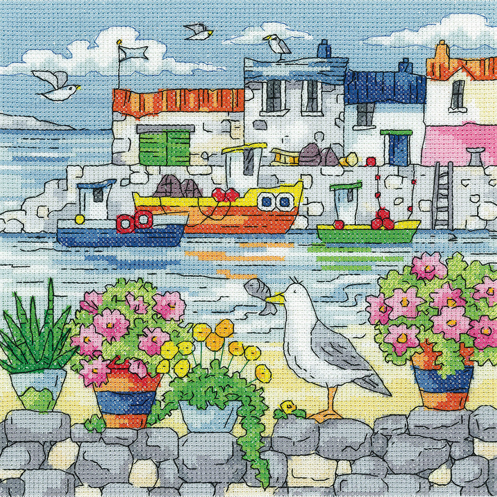 Heritage Geranium Shore Cross Stitch Kit