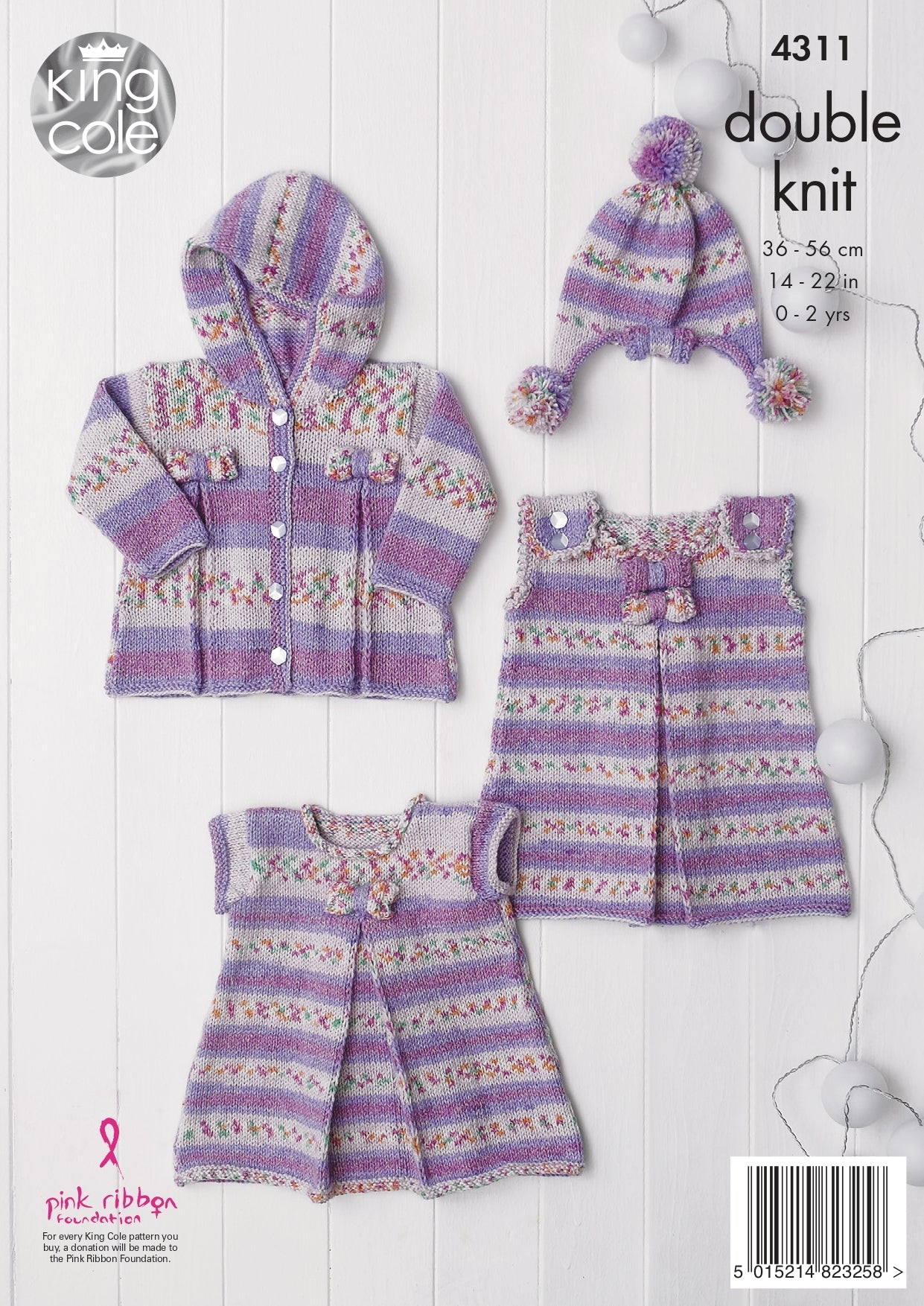Baby Set in King Cole DK - 4311 - Downloadable PDF