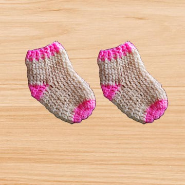 Crochet baby socks 6 -12 months