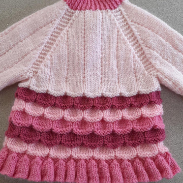 Mermaid baby cardigan