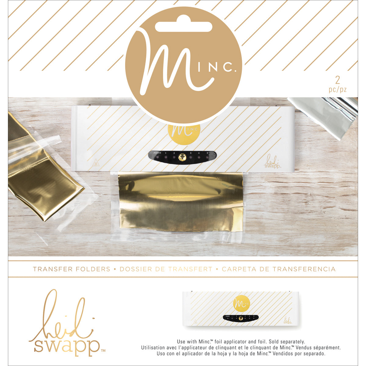 American Crafts Heidi Swapp Minc Foil Transfer Folders 2/Pkg - 6"X6"