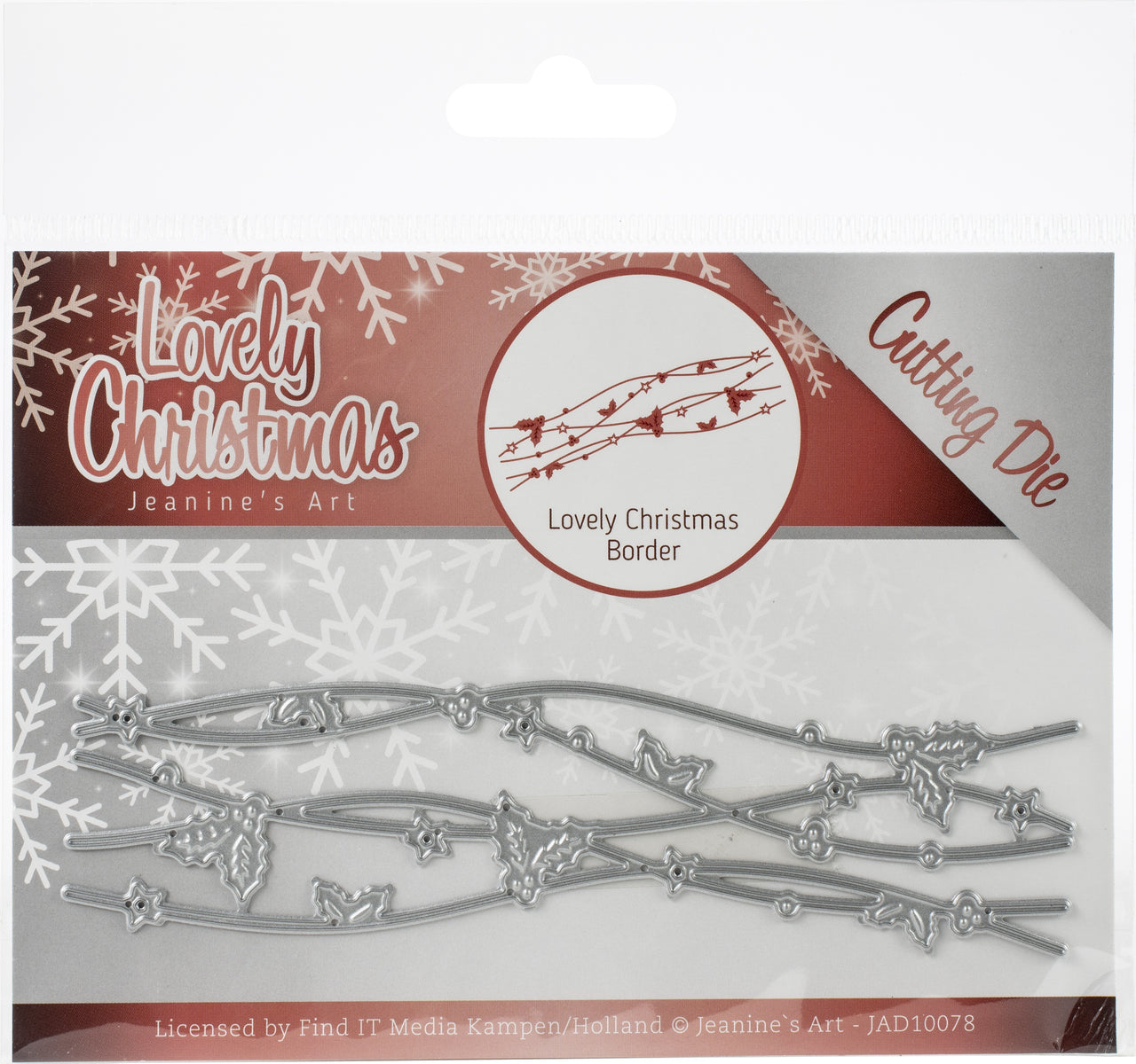 Find It Trading Jeanine's Art Die - Christmas Border, Lovely Christmas
