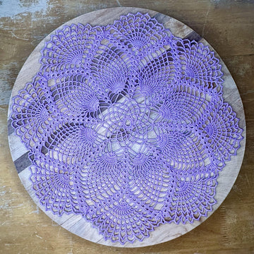 Leaves in a Web Doily Pattern