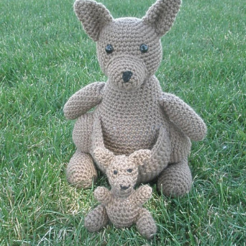 Mommy Kangaroo with a Baby Joey