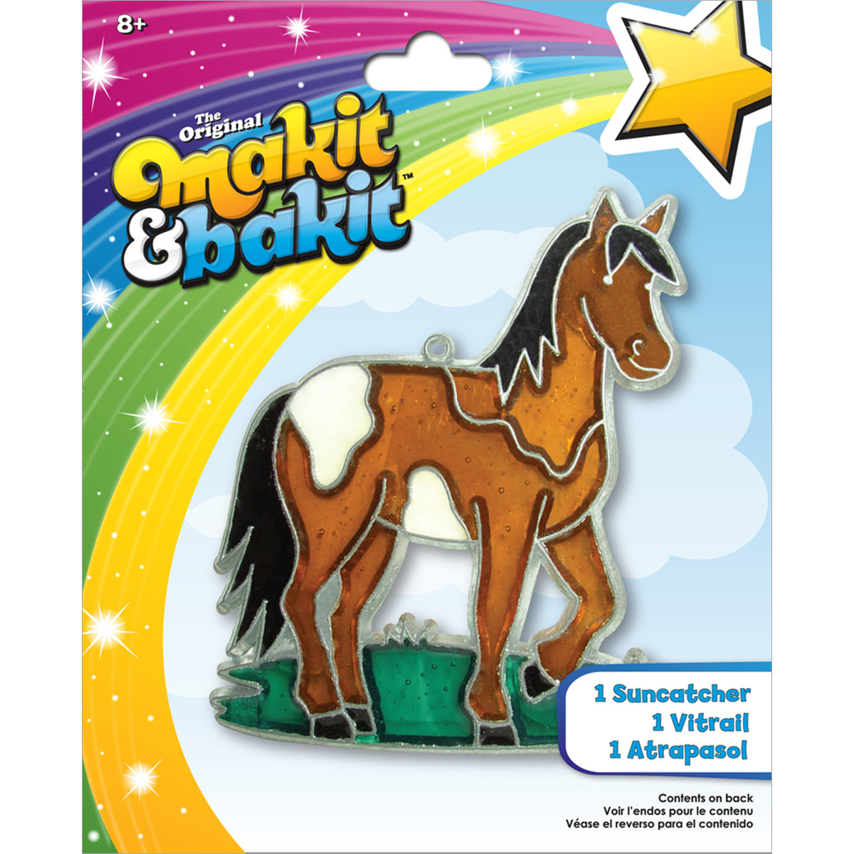 American Crafts Makit & Bakit Suncatcher Kit - Horse