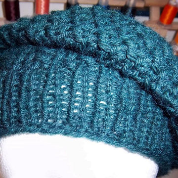 Purl Twist Knot Slouchy Hat