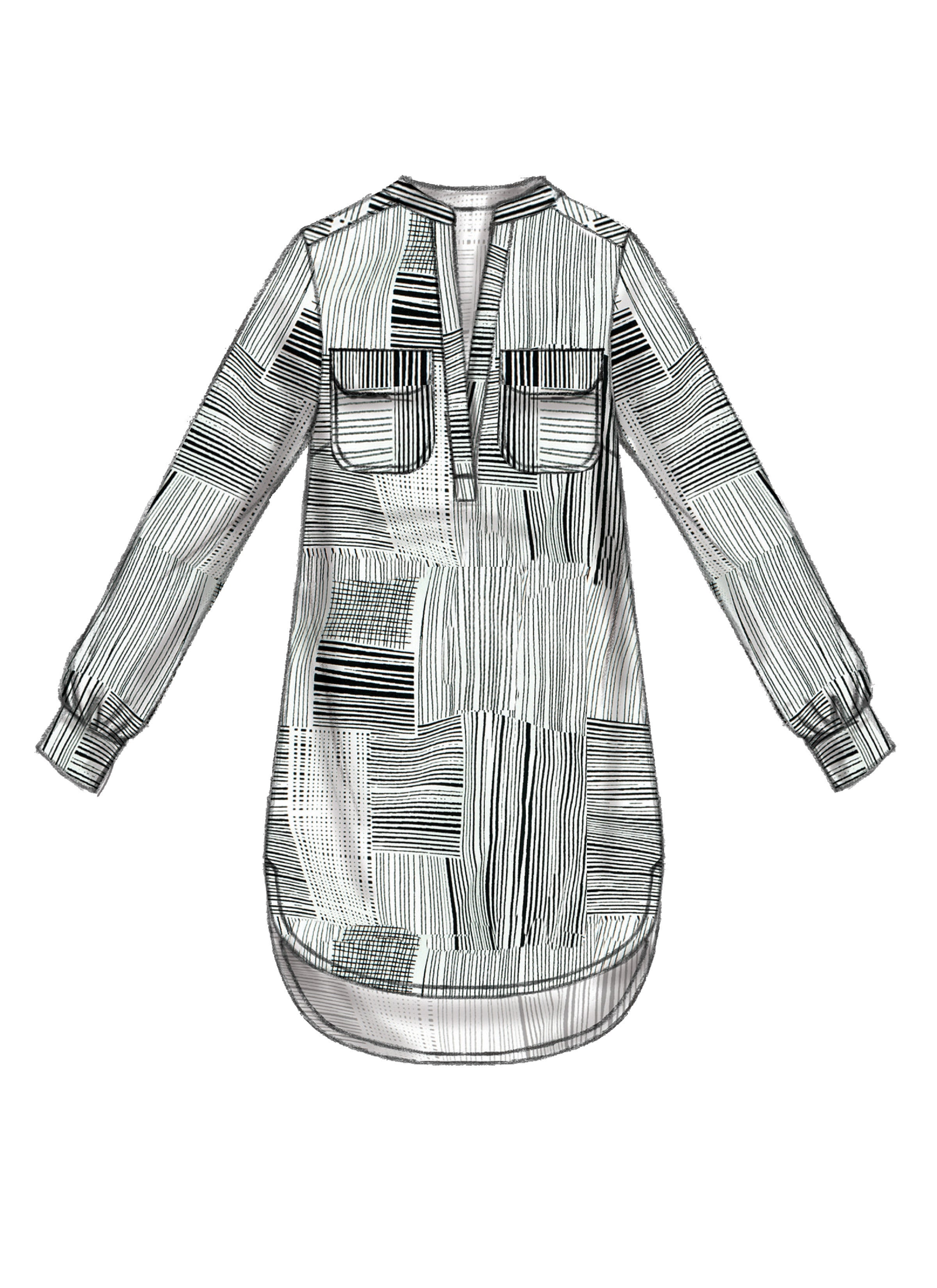McCall's Misses' Henley Tops M7360 - Sewing Pattern