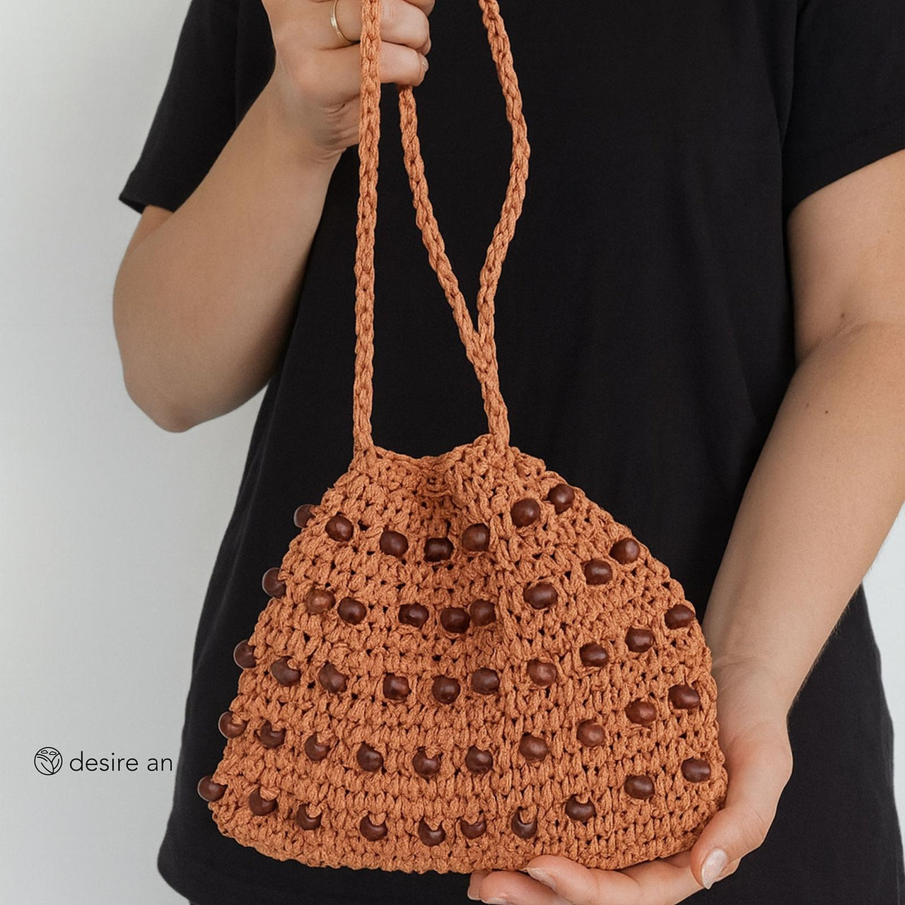 Beaded Drawstring Bag