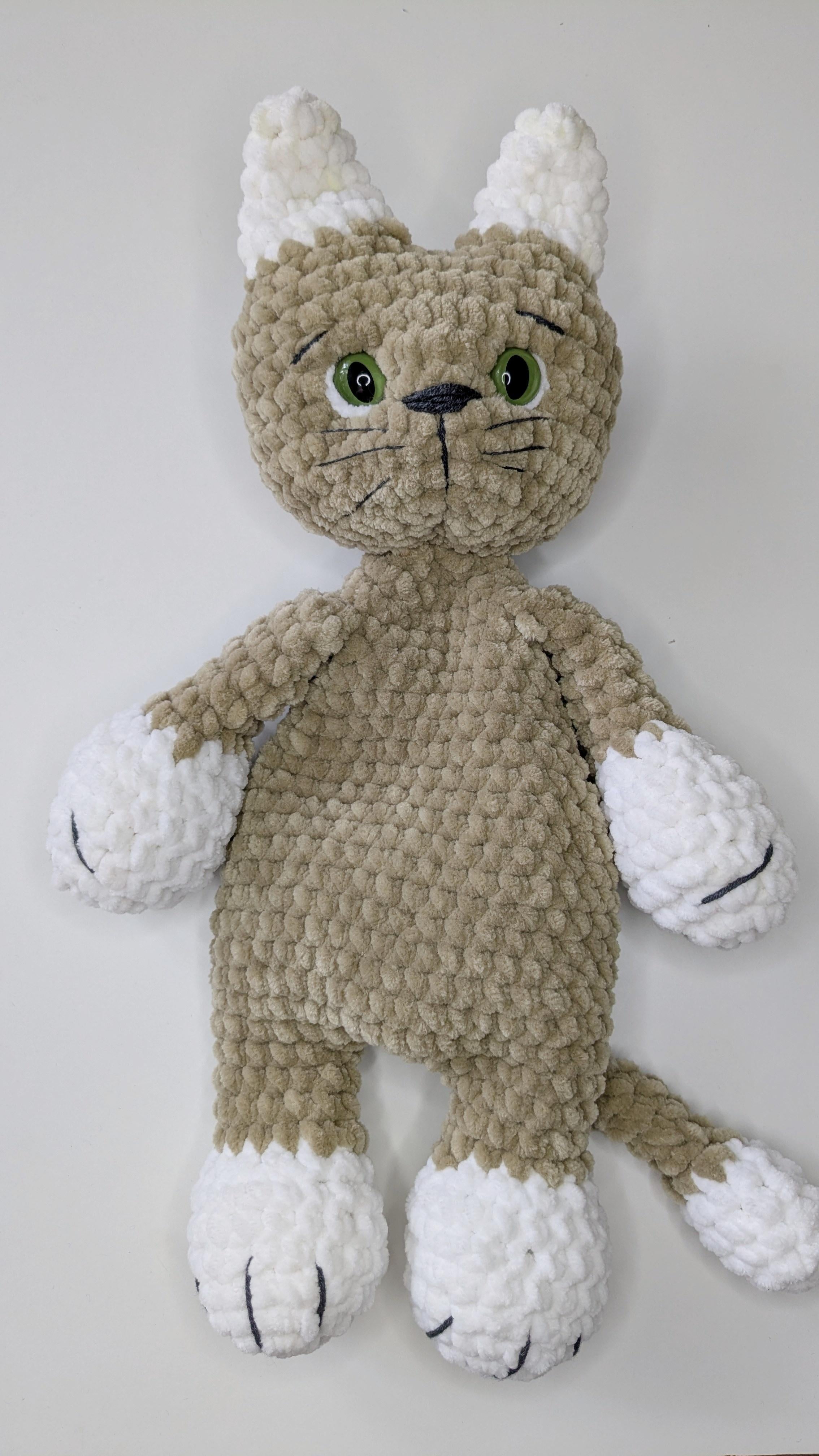 Crochet Cat Baby Snuggler Pattern, Easy Crochet Plushie