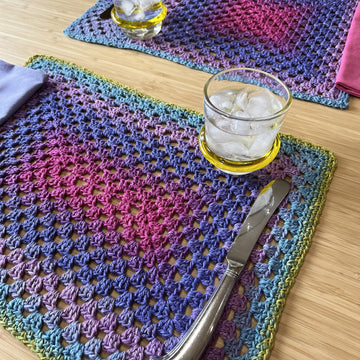 Chromatic Granny Placemats