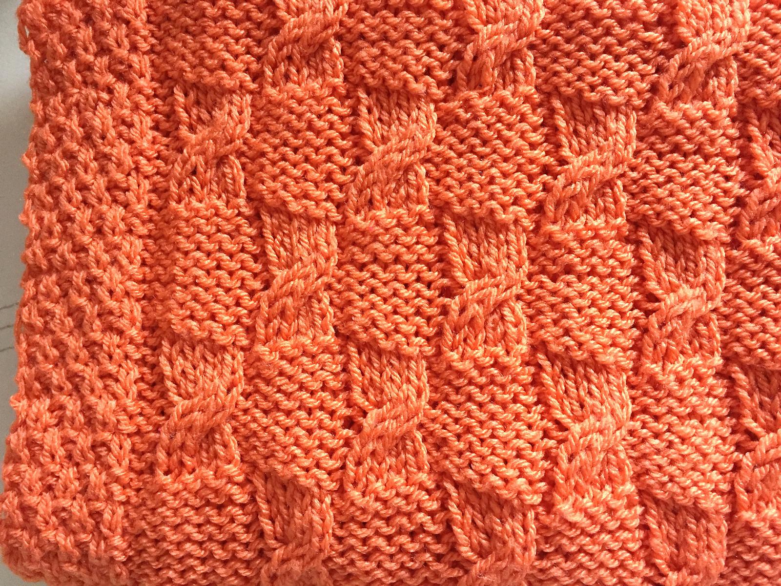 Baby Blanket ~ Broken Cables