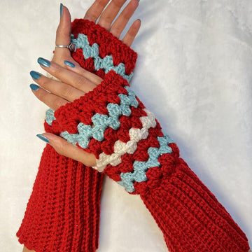 Jolly Holly Fingerless Warmers