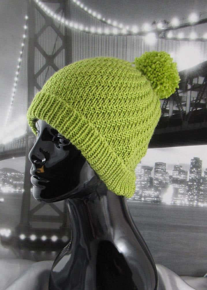 Swirl Bobble Beanie Hat