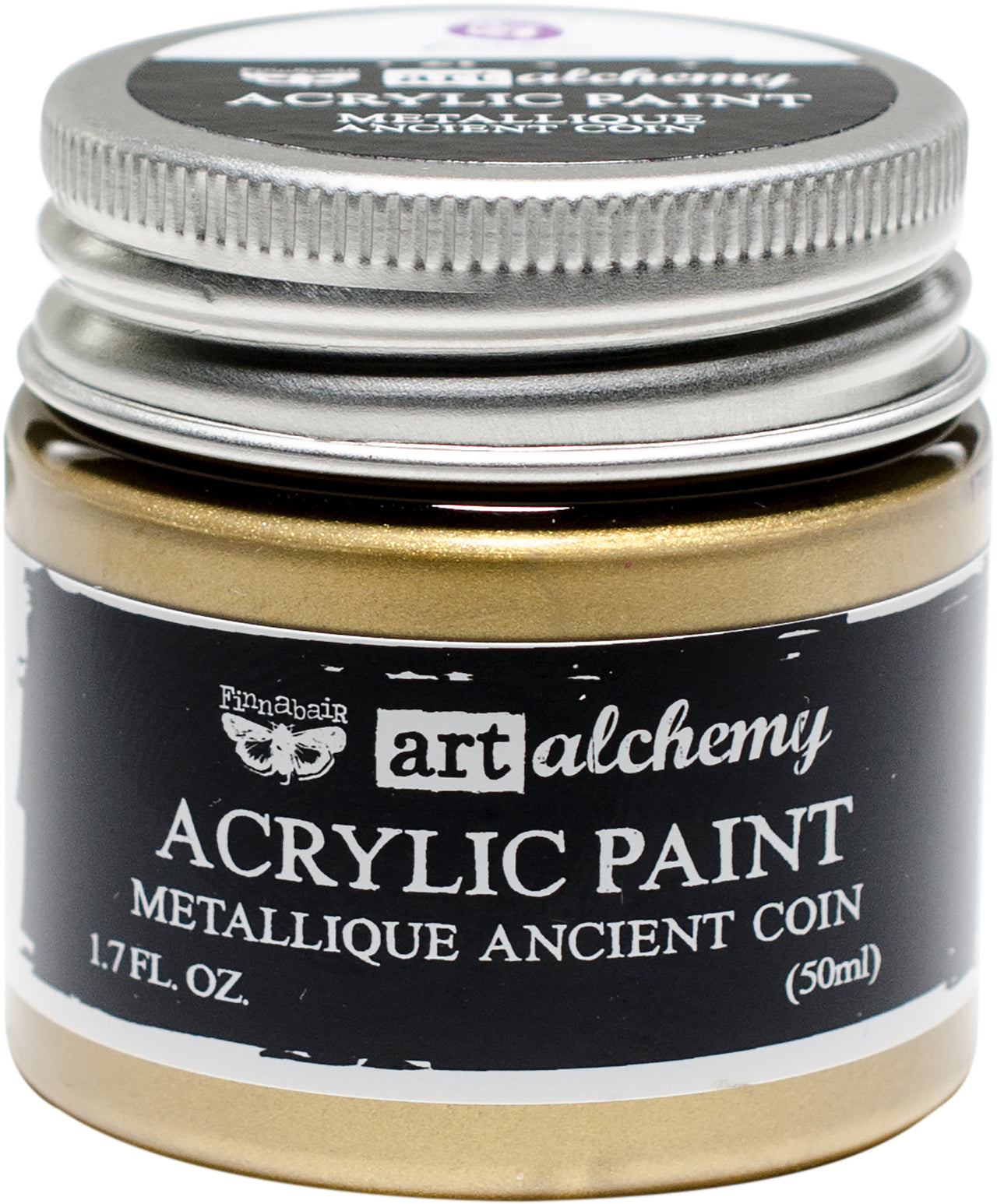 Prima Marketing Finnabair Art Alchemy Acrylic Paint 1.7 Fluid Ounces - Metallique Ancient Coin