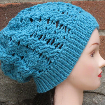 Flora Cabled Slouch Hat