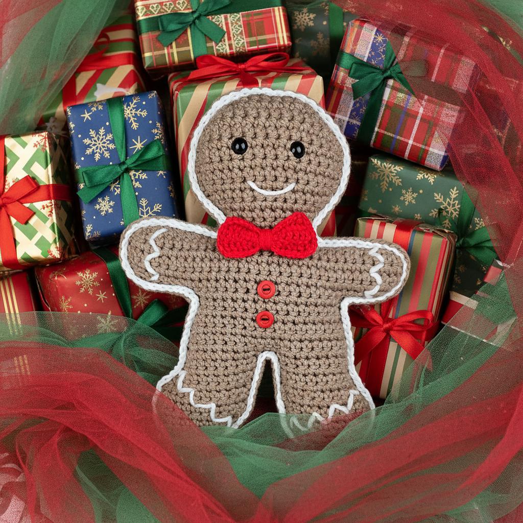 Gingerbread Man Pillow