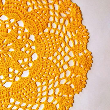 Yellow doily